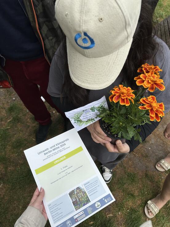 Preisverleihung beim Schul-Umwelt-Zentrum Berlin Mitte